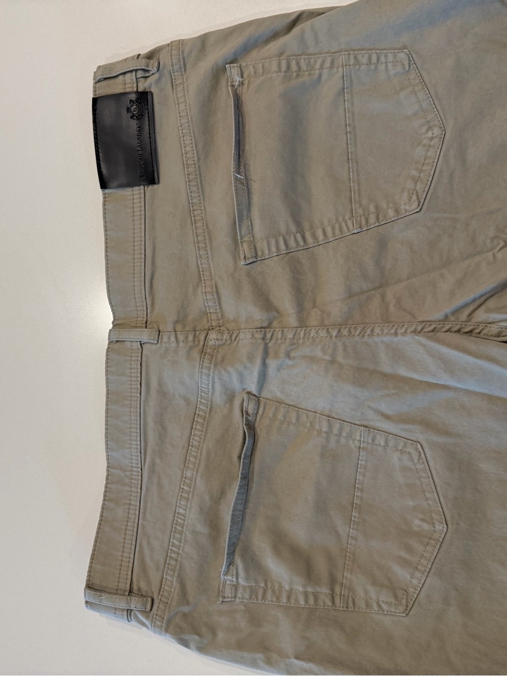 English Laundry Khaki Stretch Straight-Leg Pants Size 36 - Picture 7 of 9